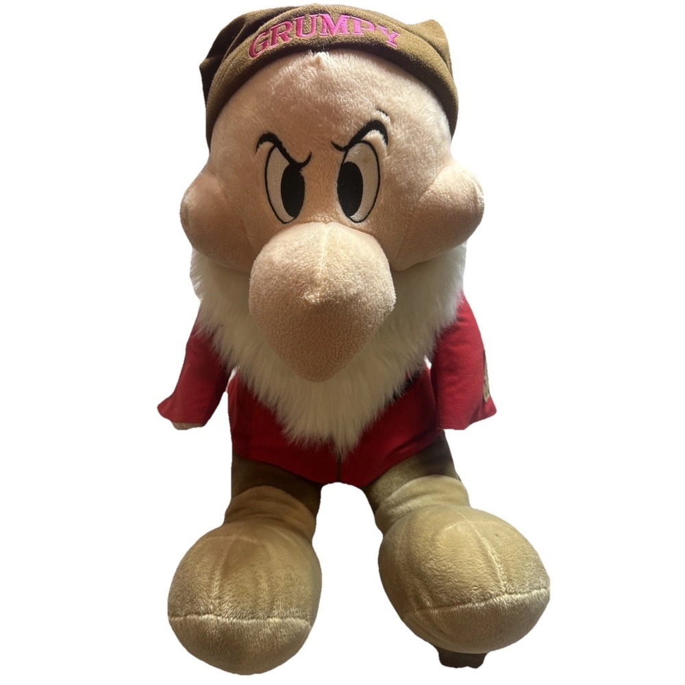 Disney Store Large 25"‎ Grumpy Plush Toy - Snow White and the Seven Dwarfs